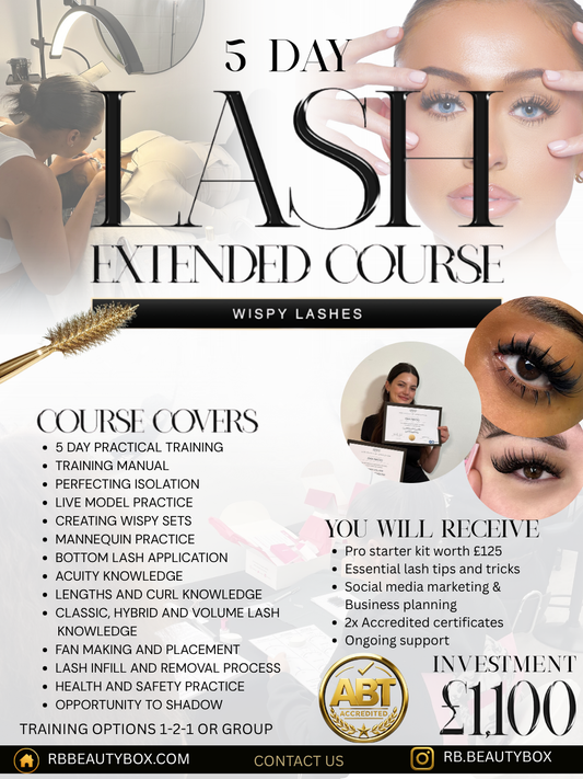 5 Day Extended Lash Course - Deposit