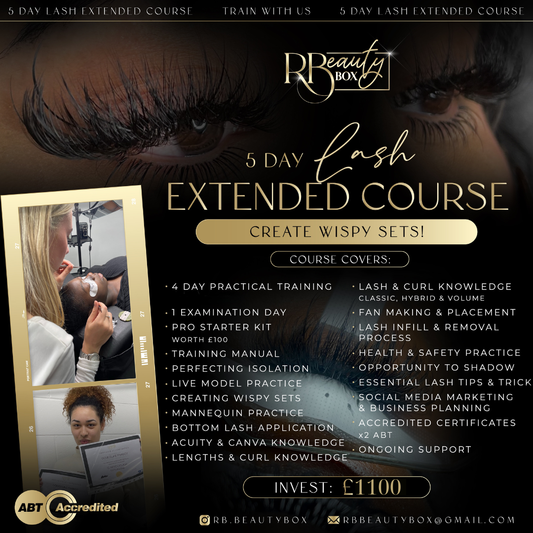 5 Day Extended Lash Course - Deposit