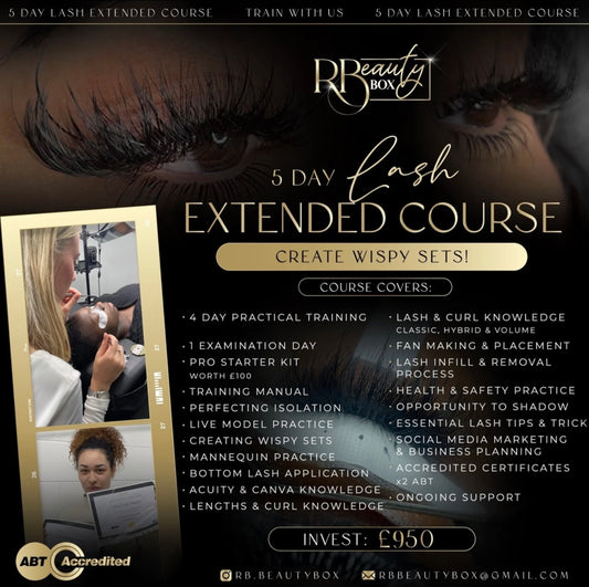 5 Day Extended Lash Course - Deposit