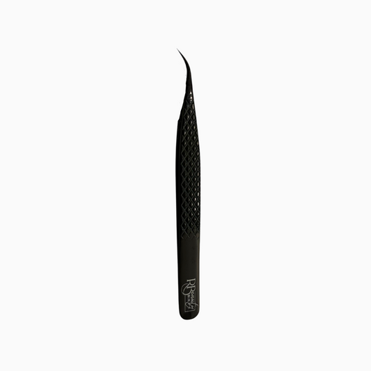 Curved Fiber Tip Tweezer