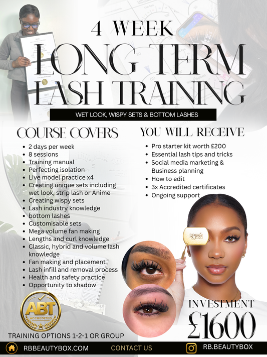 4 Week Long Term Lash Course - Deposit